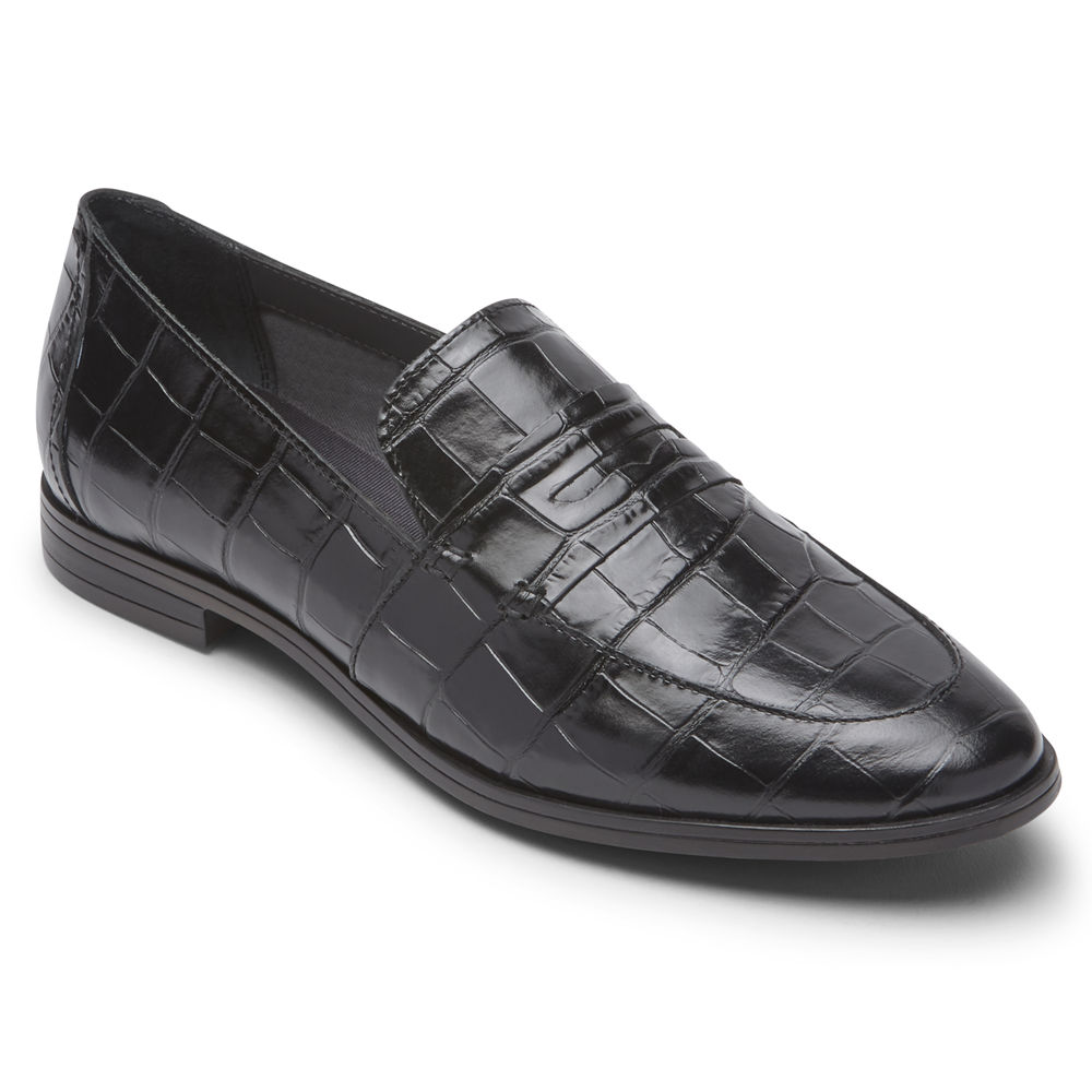 Rockport Loafers Dam Svarta - Perpetua Penny - HDZSF4685